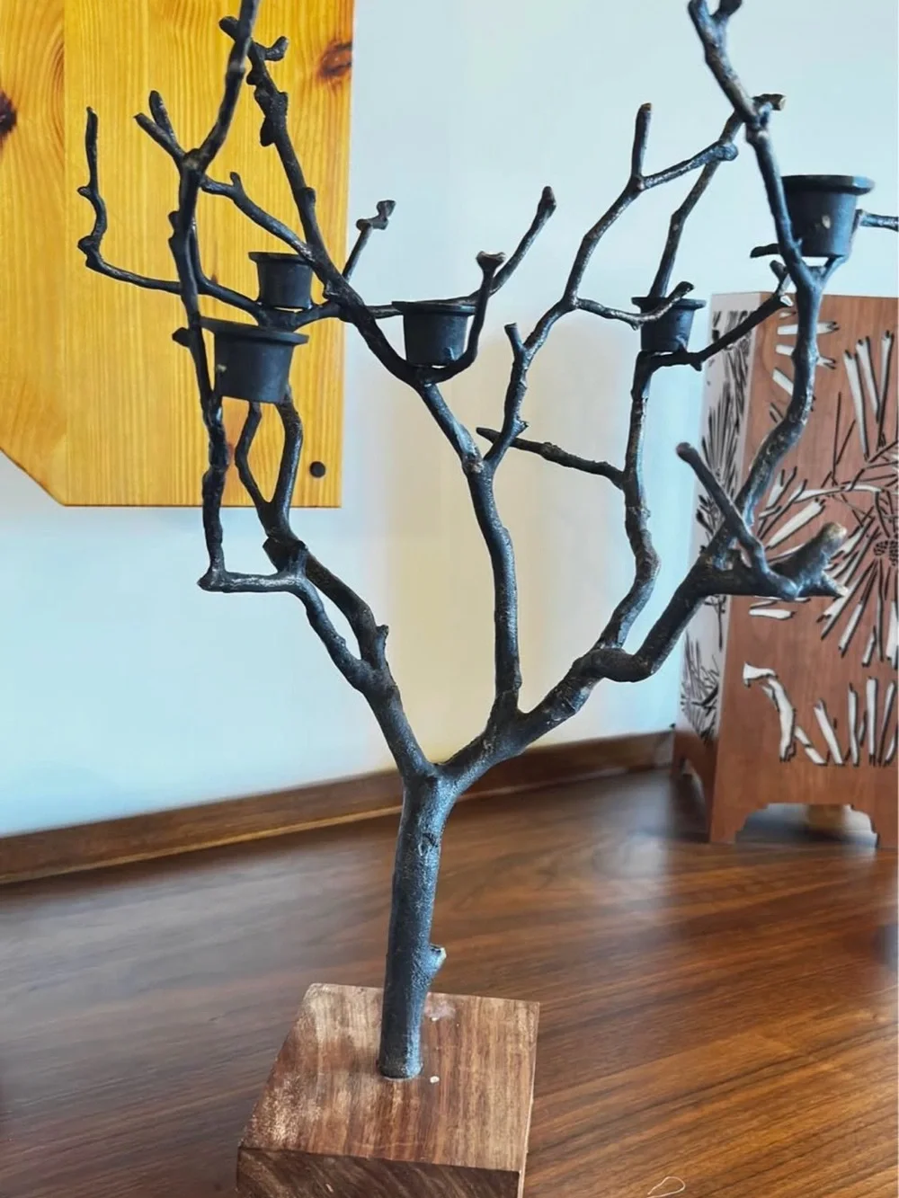 NEST Metal Branch Candelabra Twig Tree Candle Holder Rustic Decor